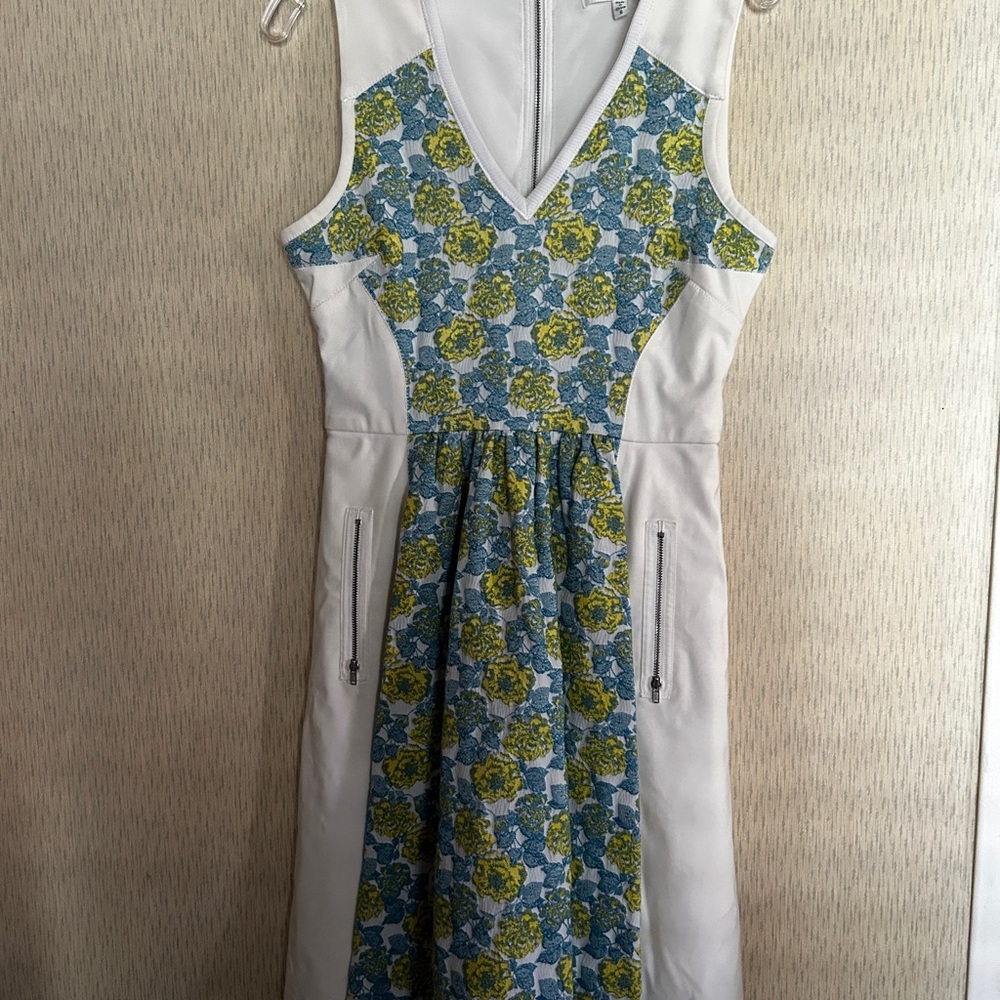 Share Tracy Reese Floral Jacquard Neoprene Frock Dress Size 6